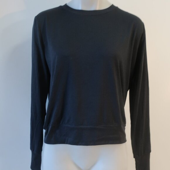 Womens Vuori Black Long Sleeve Daydream Crew Neck Activewear Top M - Picture 2 of 12